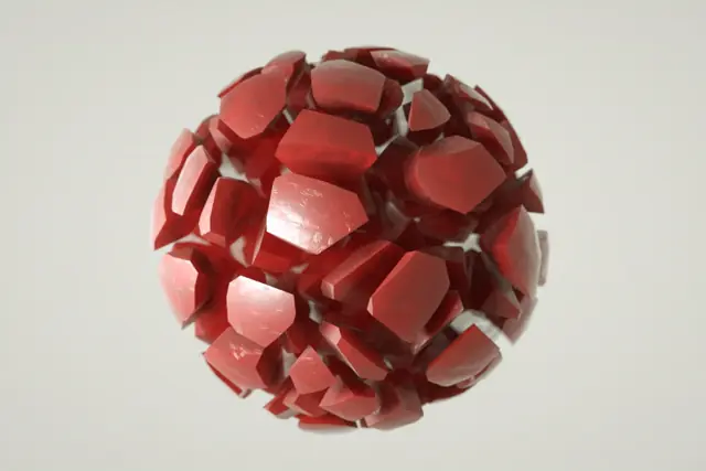 Surreal 3D sphere scene